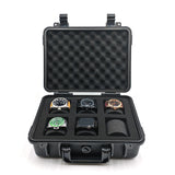 6 Slots Waterproof Dustproof Luxury Plastic Watch Case