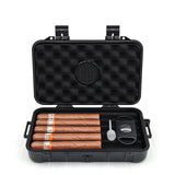 5 Cigars Waterproof Dustproof Luxury Plastic Cigar Case