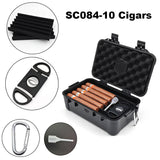 10 Cigars Waterproof Dustproof Luxury Plastic Cigar Case