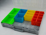 Clear Plastic Organizer Box with Bonus Small Storage Containers